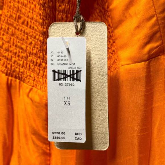 Free People Orange Fall Dress NWT - Picture 3 of 4